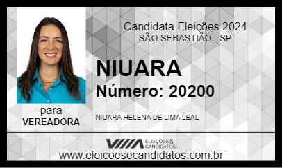 Candidato NIUARA 2024 - SÃO SEBASTIÃO - Eleições