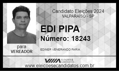 Candidato EDI PIPA 2024 - VALPARAÍSO - Eleições