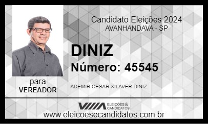 Candidato DINIZ 2024 - AVANHANDAVA - Eleições