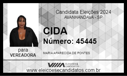 Candidato CIDA 2024 - AVANHANDAVA - Eleições