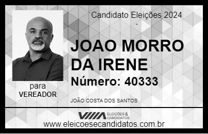 Candidato JOAO MORRO DA IRENE 2024 - ILHABELA - Eleições