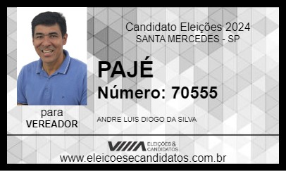 Candidato PAJÉ 2024 - SANTA MERCEDES - Eleições