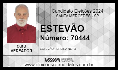 Candidato ESTEVÃO 2024 - SANTA MERCEDES - Eleições