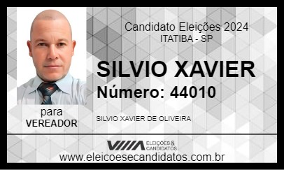 Candidato SILVIO XAVIER 2024 - ITATIBA - Eleições