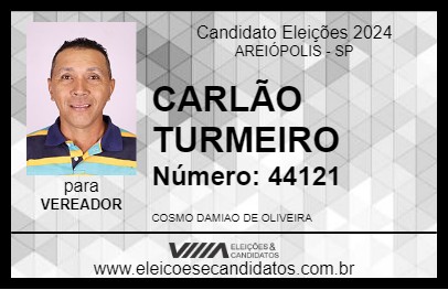 Candidato CARLÃO TURMEIRO 2024 - AREIÓPOLIS - Eleições