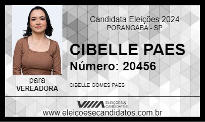 Candidato CIBELLE PAES 2024 - PORANGABA - Eleições