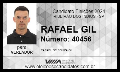 Candidato RAFAEL GIL 2024 - RIBEIRÃO DOS ÍNDIOS - Eleições