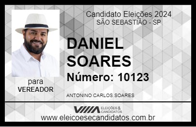 Candidato DANIEL SOARES 2024 - SÃO SEBASTIÃO - Eleições