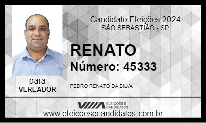 Candidato RENATO 2024 - SÃO SEBASTIÃO - Eleições