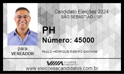 Candidato PH 2024 - SÃO SEBASTIÃO - Eleições