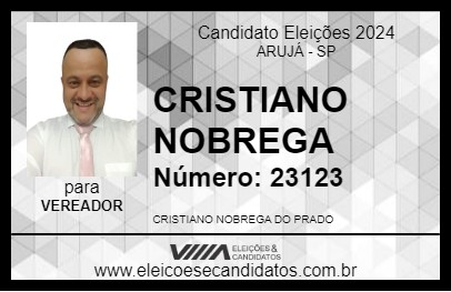 Candidato CRISTIANO NOBREGA 2024 - ARUJÁ - Eleições