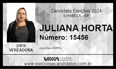 Candidato JULIANA HORTA 2024 - ILHABELA - Eleições