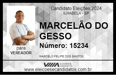 Candidato MARCELÃO DO GESSO 2024 - ILHABELA - Eleições