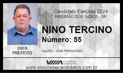 Candidato NINO TERCINO 2024 - RIBEIRÃO DOS ÍNDIOS - Eleições