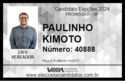 Candidato PAULINHO KIMOTO 2024 - PROMISSÃO - Eleições