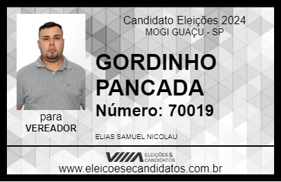 Candidato GORDINHO PANCADA 2024 - MOGI GUAÇU - Eleições