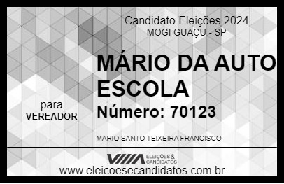 Candidato MÁRIO DA AUTO ESCOLA 2024 - MOGI GUAÇU - Eleições