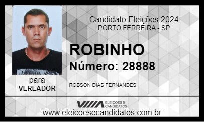 Candidato ROBINHO 2024 - PORTO FERREIRA - Eleições