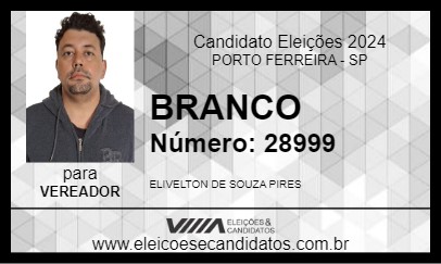 Candidato BRANCO 2024 - PORTO FERREIRA - Eleições