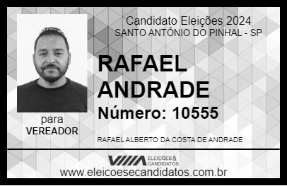 Candidato RAFAEL ANDRADE 2024 - SANTO ANTÔNIO DO PINHAL - Eleições