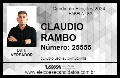 Candidato CLAUDIO RAMBO 2024 - ILHABELA - Eleições