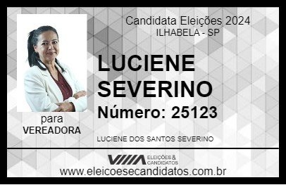 Candidato LUCIENE SEVERINO 2024 - ILHABELA - Eleições