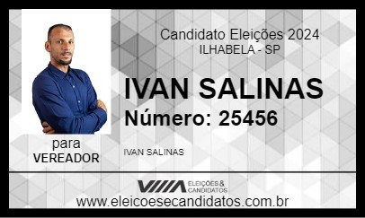 Candidato IVAN SALINAS 2024 - ILHABELA - Eleições