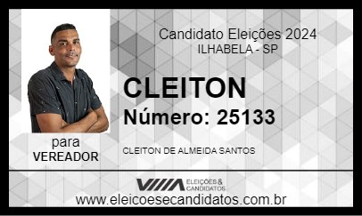 Candidato CLEITON 2024 - ILHABELA - Eleições