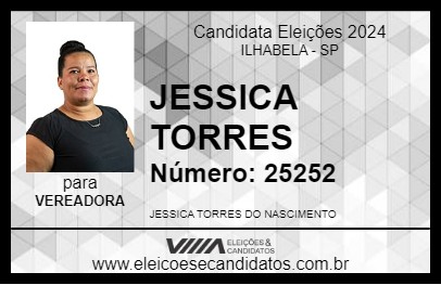 Candidato JESSICA TORRES 2024 - ILHABELA - Eleições