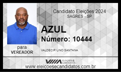 Candidato AZUL 2024 - SAGRES - Eleições