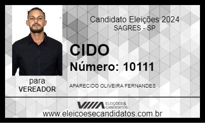 Candidato CIDO 2024 - SAGRES - Eleições