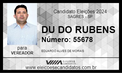 Candidato DU DO RUBENS 2024 - SAGRES - Eleições