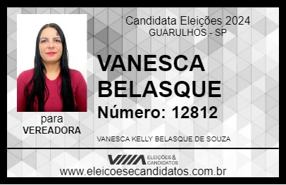 Candidato VANESCA BELASQUE 2024 - GUARULHOS - Eleições