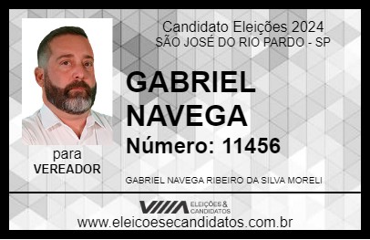 Candidato GABRIEL NAVEGA 2024 - SÃO JOSÉ DO RIO PARDO - Eleições