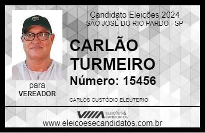 Candidato CARLÃO TURMEIRO 2024 - SÃO JOSÉ DO RIO PARDO - Eleições