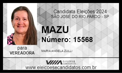 Candidato MAZU 2024 - SÃO JOSÉ DO RIO PARDO - Eleições