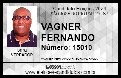 Candidato VAGNER FERNANDO 2024 - SÃO JOSÉ DO RIO PARDO - Eleições