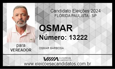 Candidato OSMAR 2024 - FLÓRIDA PAULISTA - Eleições