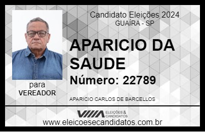 Candidato APARICIO DA SAUDE 2024 - GUAÍRA - Eleições