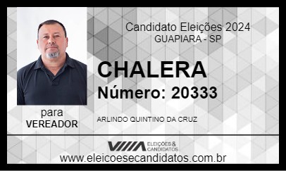 Candidato CHALERA 2024 - GUAPIARA - Eleições