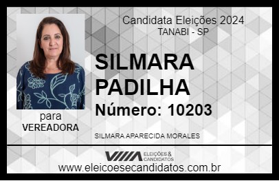 Candidato SILMARA PADILHA 2024 - TANABI - Eleições