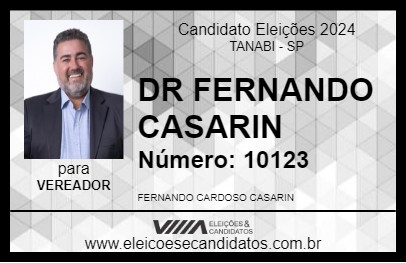 Candidato DR FERNANDO CASARIN 2024 - TANABI - Eleições