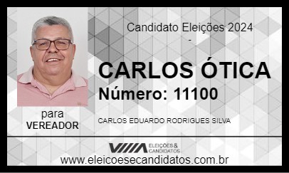 Candidato CARLOS ÓTICA 2024 - SÃO ROQUE - Eleições