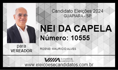 Candidato NEI DA CAPELA 2024 - GUAPIARA - Eleições