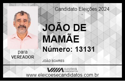 Candidato JOÃO DE MAMÃE 2024 - TEODORO SAMPAIO - Eleições