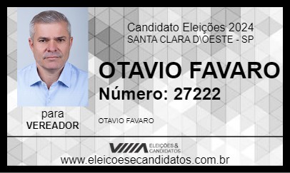 Candidato OTAVIO FAVARO 2024 - SANTA CLARA D\OESTE - Eleições