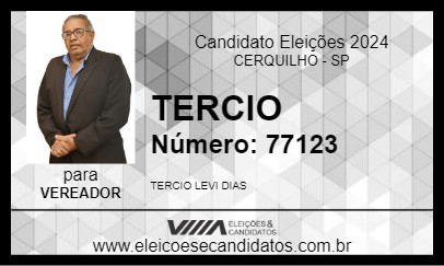 Candidato TERCIO 2024 - CERQUILHO - Eleições