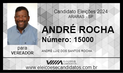 Candidato ANDRÉ ROCHA 2024 - ARARAS - Eleições