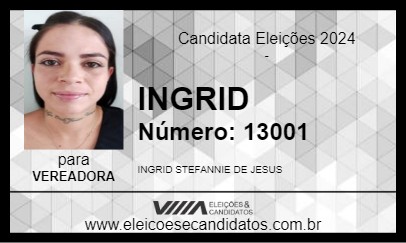 Candidato INGRID 2024 - TIETÊ - Eleições