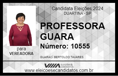 Candidato PROFESSORA GUARA 2024 - DUARTINA - Eleições